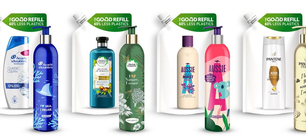 P&G Launches Reusable & Refillable Bottle for Hair Care Brands