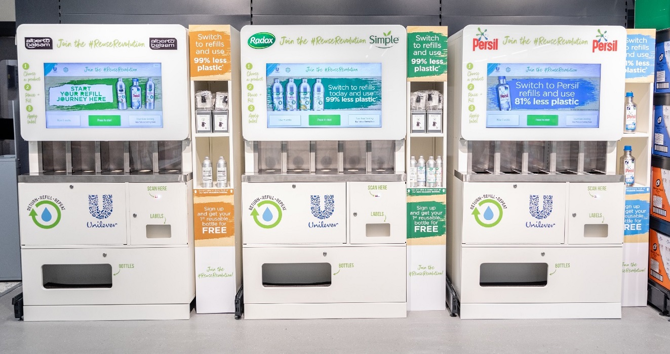 Unilever Launches Refillable Packaging Trials in UK Stores