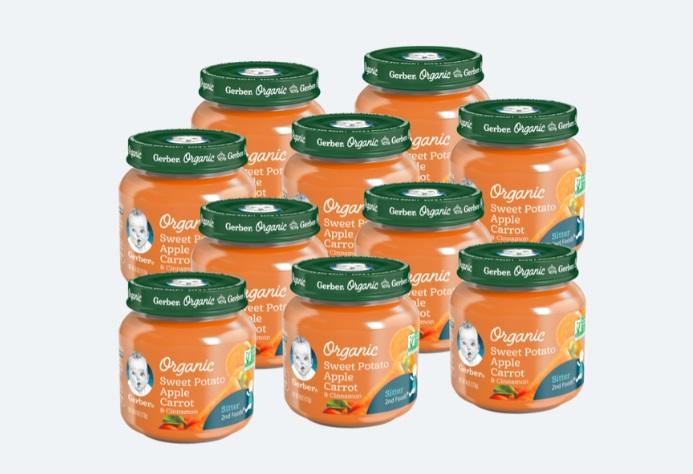Gerber sales organic jars