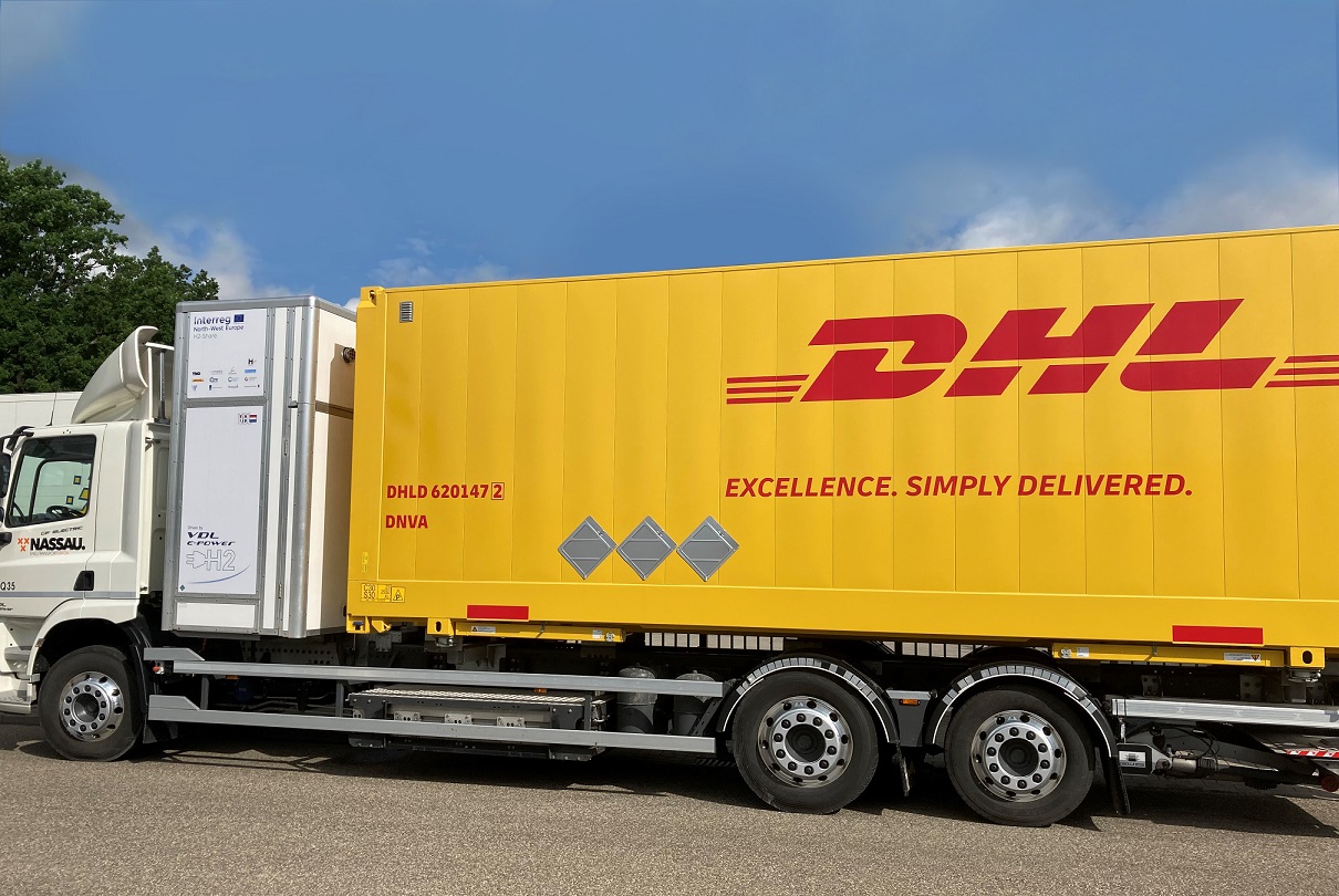 DHLとApple、水素を燃料とする長距離輸送用トラックをテスト