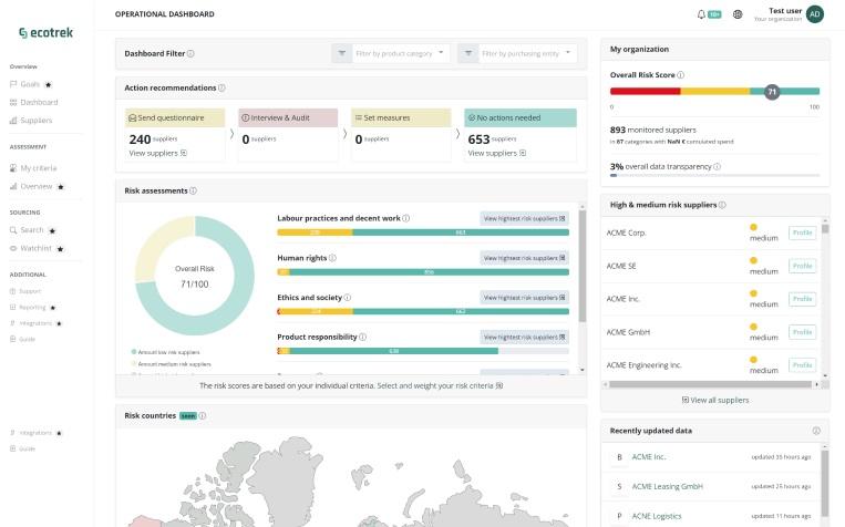 EcoVadis Acquires Sustainable Supply Chain Data Mining Provider ecotrek