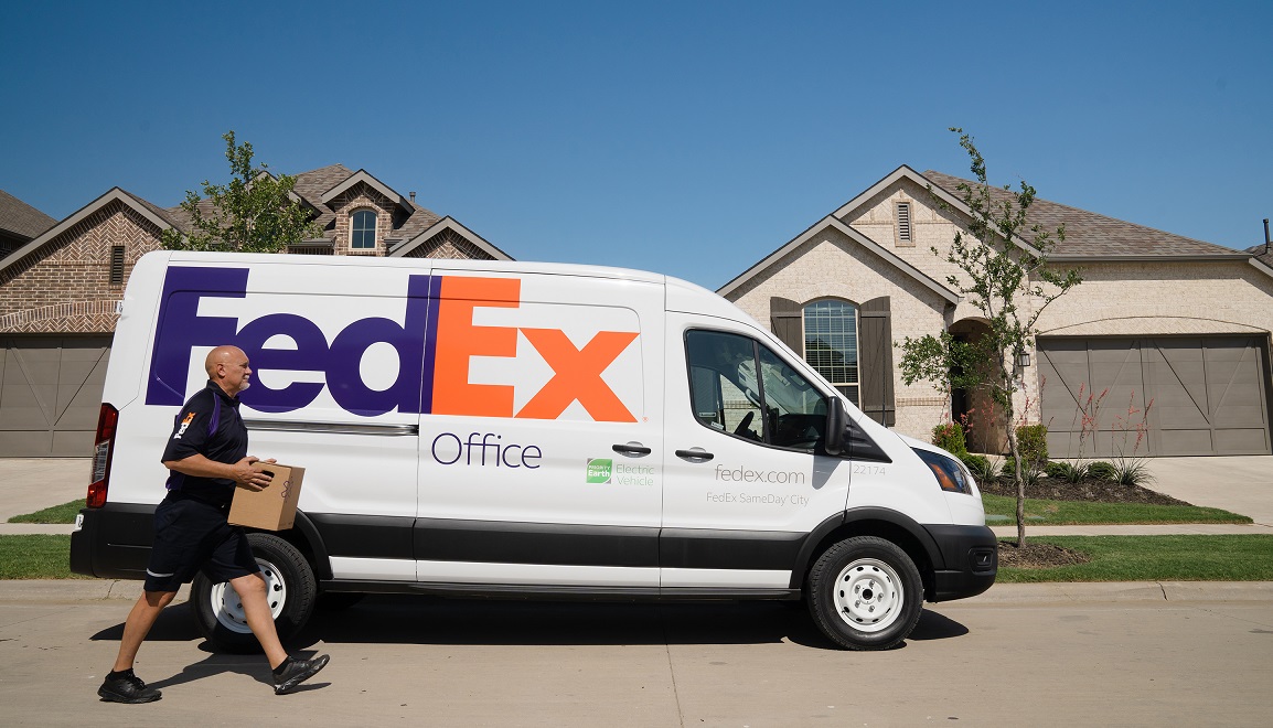 FedEx Office Launches Pilot of Ford Electric Vans for Delivery Network