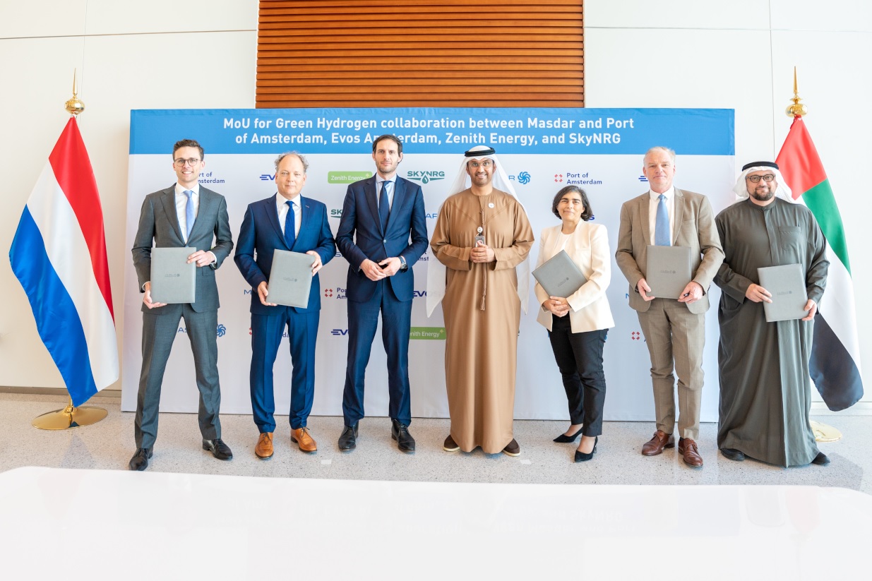 UAE to Europe Green Hydrogen Supply Chain Planned by Masdar, Dutch Companies