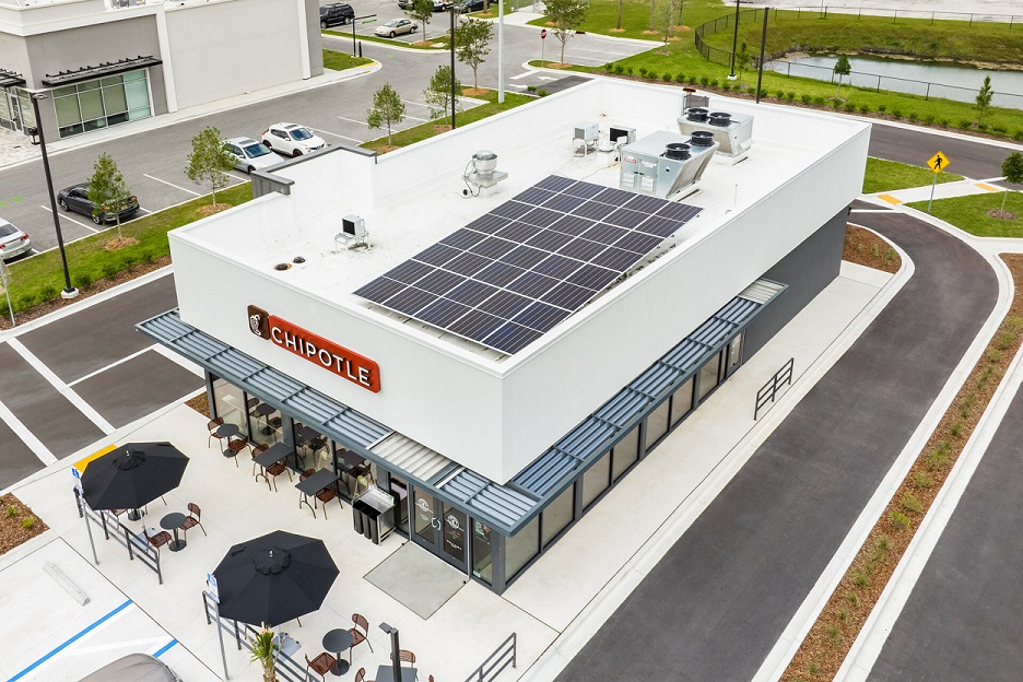 Chipotle ra mắt các nhà hàng chạy hoàn toàn bằng điện, 100% năng lượng tái tạo
