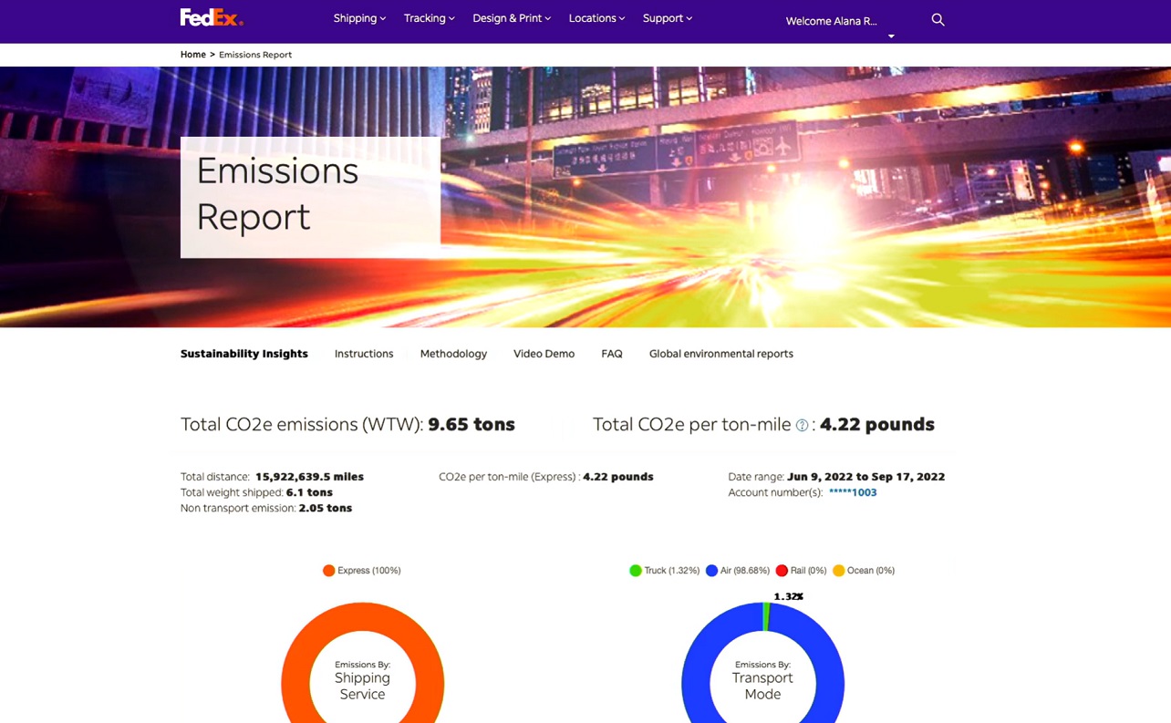 FedEx Launches Tool Enabling Customers to Track Shipping Emissions