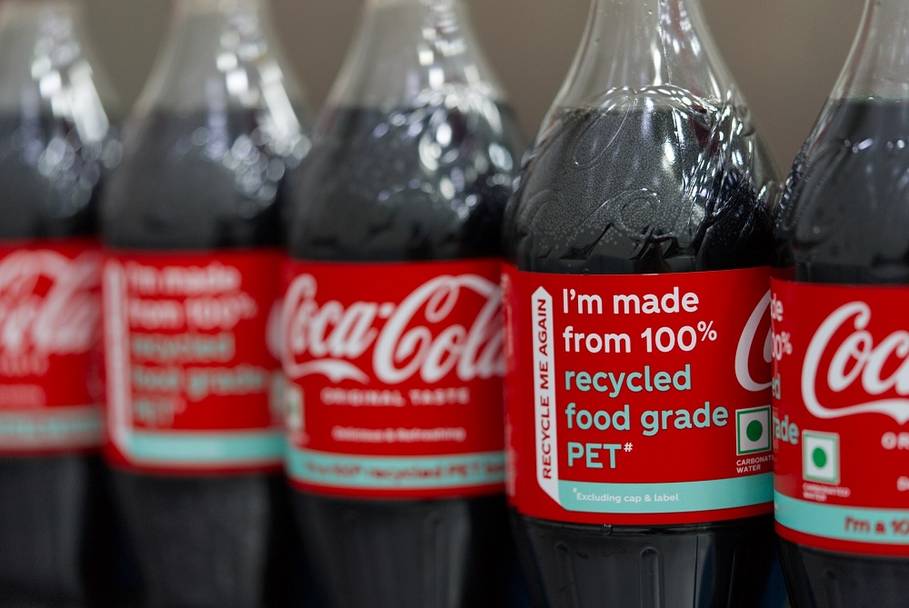 Coca-Cola Launches 100% Recycled Plastic Bottles in India
