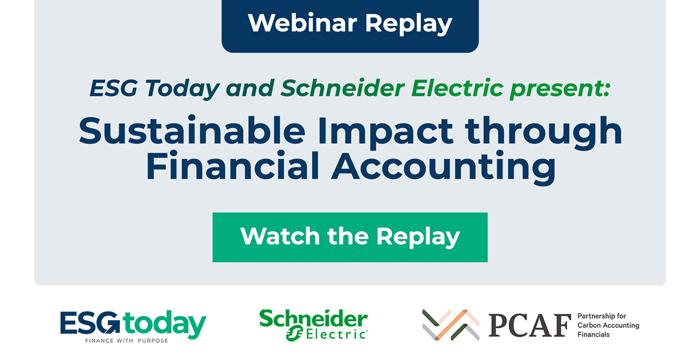 ESG Today Webinar Replay: Sustainable Impact Through Financial Accounting