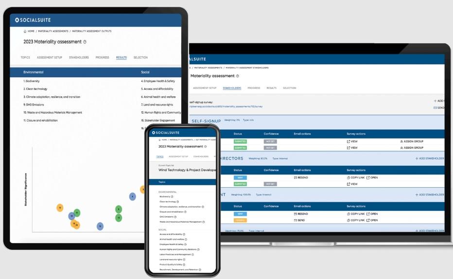 Socialsuite Launches AI-Powered Double Materiality Assessment Solution