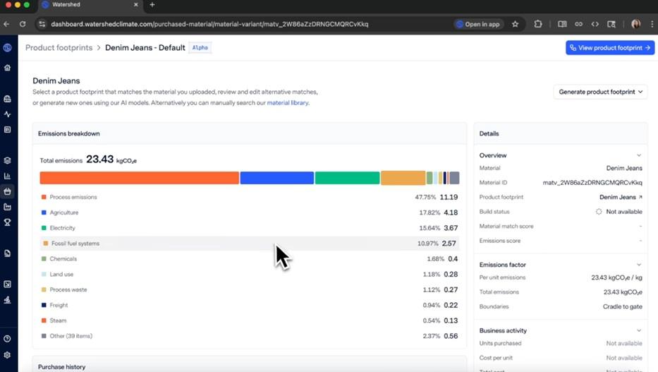 Watershed Launches AI-Powered Product Carbon Footprint Solution