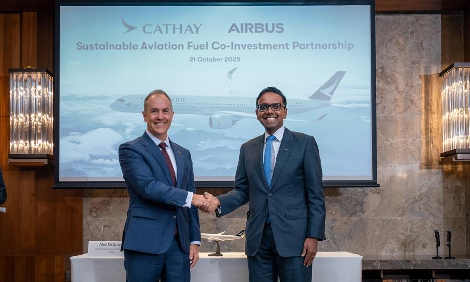 Airbus, Cathay Invest $70 Million to Accelerate Sustainable Aviation Fuel Production