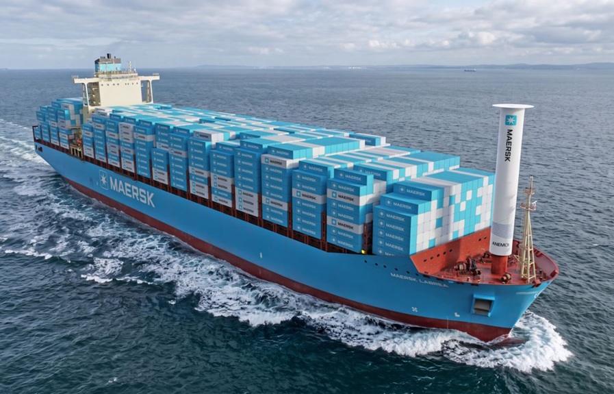 Maersk Pilots Wind Sail to Cut Container Ship Fuel and Emissions